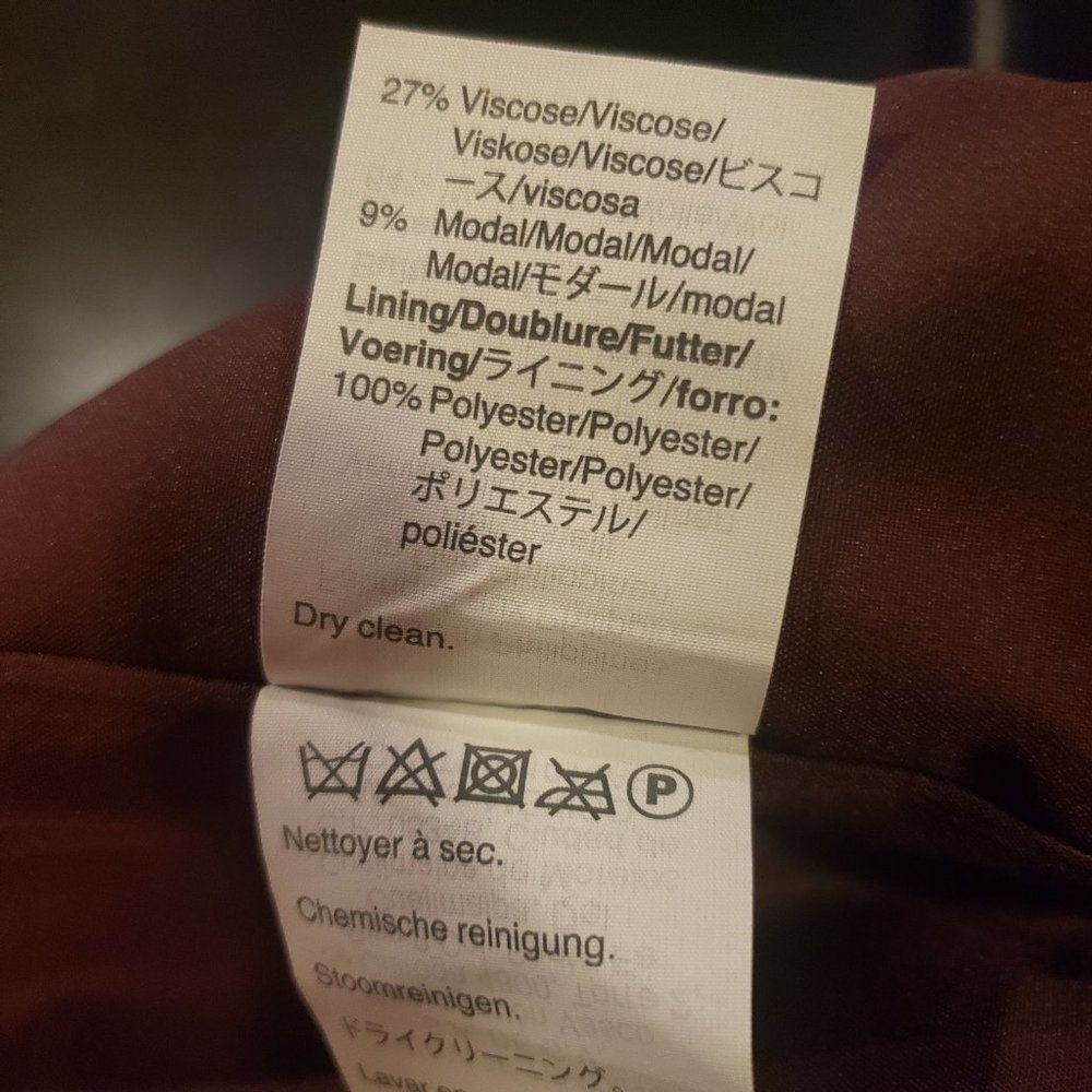 Madewell Burgundy Fireside Wool Mini Skirt Plus 24 - Picture 5 of 5